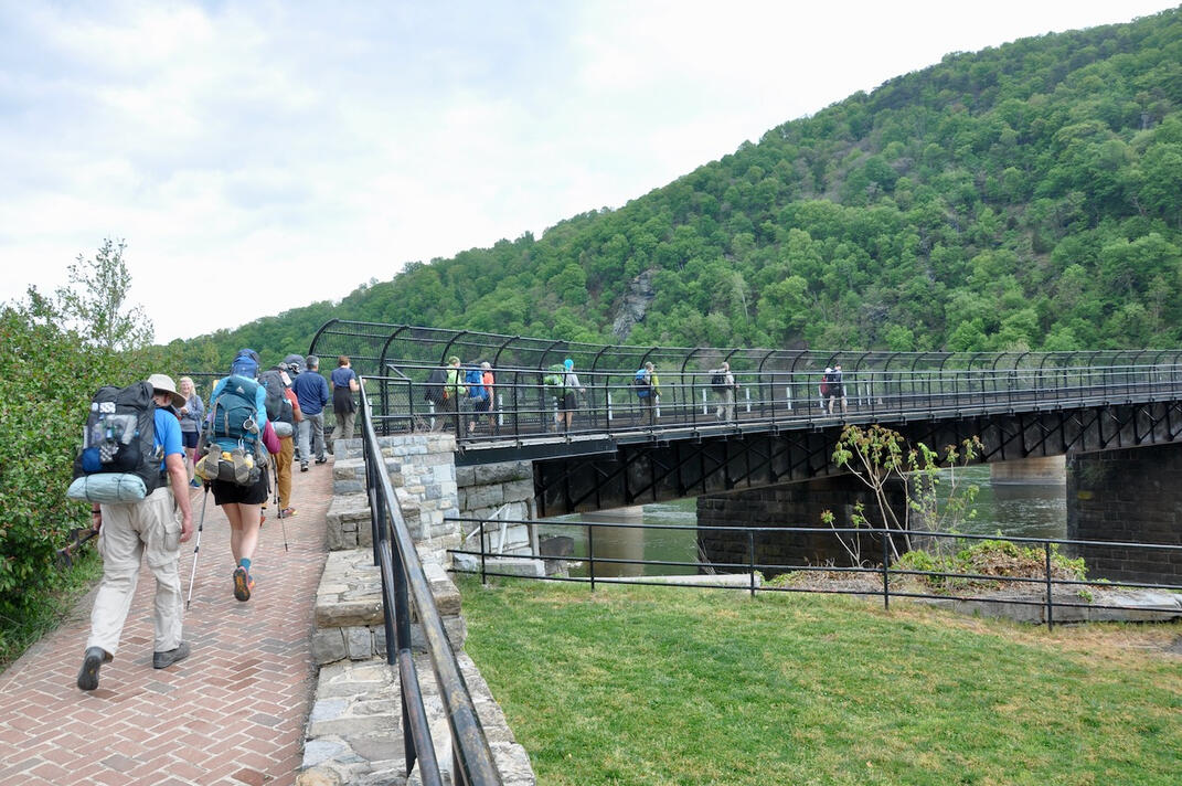 Flip Floppers Starting Their Hike, Photo by Laurie Potteiger